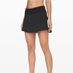 Lululemon Pace Rival Skirt (Tall)—4-way Stretch—15"—Black—Size 12